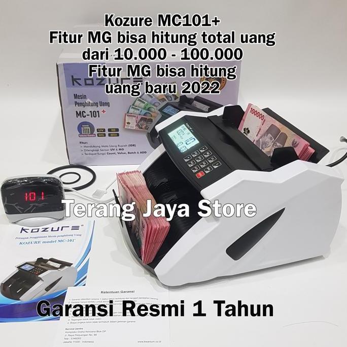 Mesin Penghitung Uang Kozure Mc-101 Money Counter Kozure Mc101 Mesin Hitung Uang Kozure Mc101