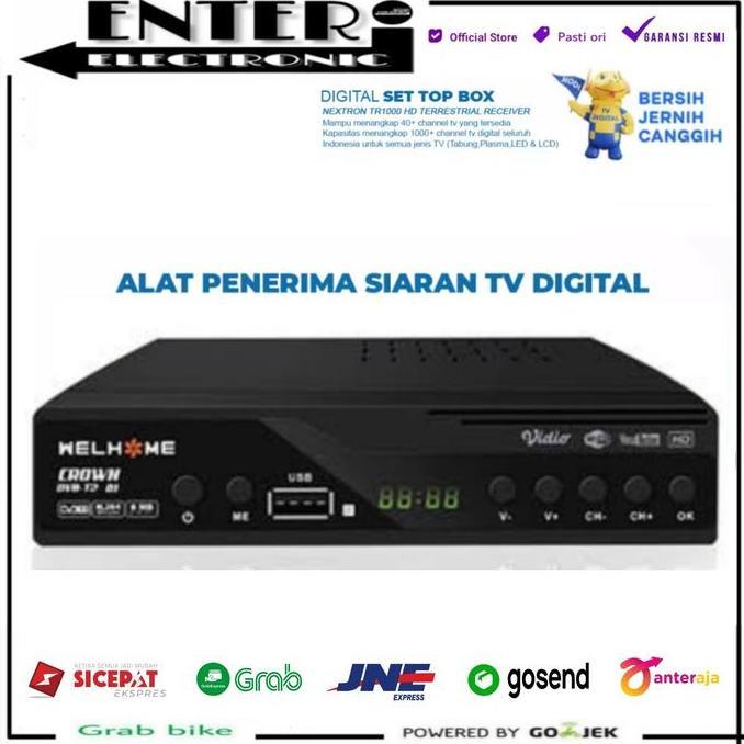 HARGA TERBAIK - STB DVB T2 - SET TOP BOX RECEIVER PENANGKAP SIARAN TV DIGITAL TV LED
