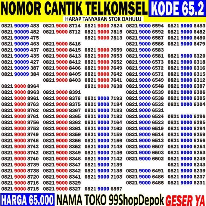 Nomor Cantik Simpati 7000 - Kartu Perdana Simpati Cantik - No Cantik