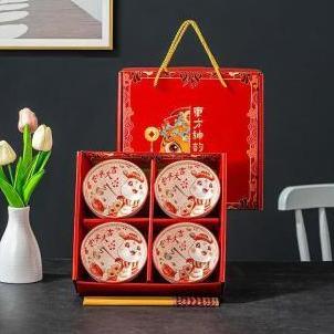 Tahan Lama Housewarebrand - Mangkok Set 4 Keramik Motif Bohemia Jepang