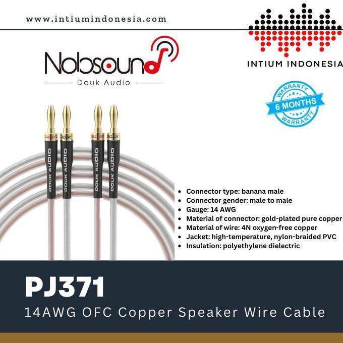 NOBSOUND DOUK AUDIO 14AWG OFC COPPER SPEAKER CABLE