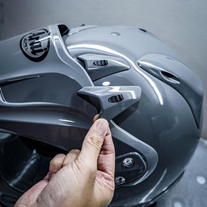 TERLARIS - ARAI TDF DUCT-3 SET Modern Grey 4965 Ventilasi atas untuk helm tipe Astro TR  SZ-F SZ-Lig