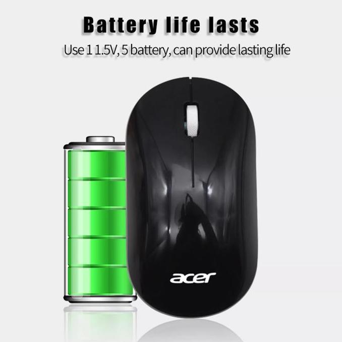 Mouse USB Wireless Acer OMR920 Black Original 100% Garansi 1 Tahun