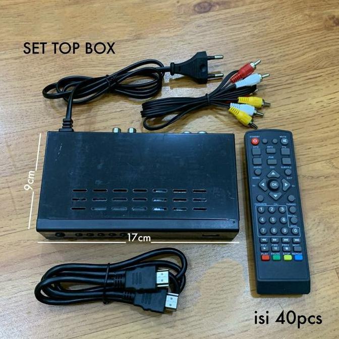 TERBARU - SINTE Receiver Set TOP BOX DVB T2 STB Alat Siaran TV Analog ke Digital