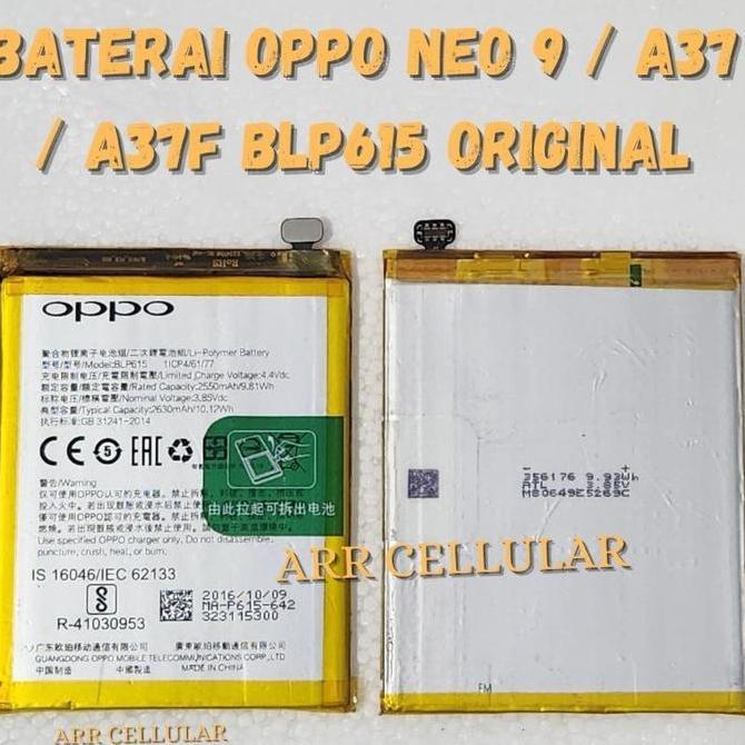ORI 100% BATTERY BATRE BATERAI OPPO NEO 9 / A37 / A37F BLP615