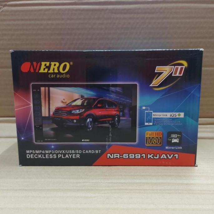 BEBAS ONGKIR - HEAD UNIT DOUBLE DIN NERO DEKLESS NR-6991KJAV1