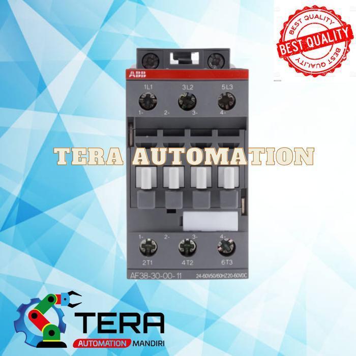 ABB AF38-30-00-11 CONTACTOR 3P 38A Coil 24-60V 1SBL297001R1100