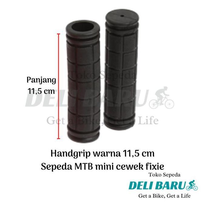 Promo Delibaru Handgrip Panjang 11,5 Cm Hamfat Warna Pink Ungu Grip Sepeda Mini Cewek Cod