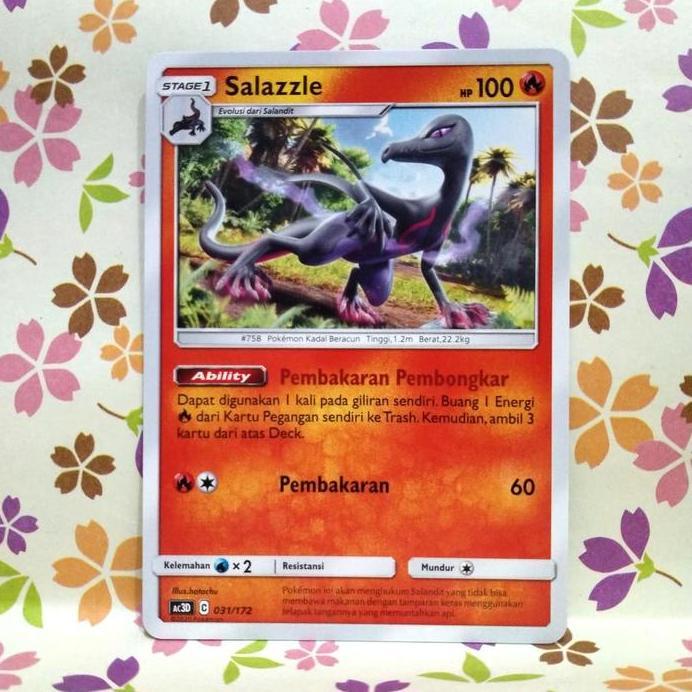 salazzle ac3D 031/172 pokemon tcg indonesia