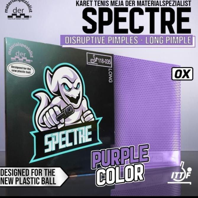 Karet Bat Der Materialspezialist Spectre Purple Bintik Panjang OX