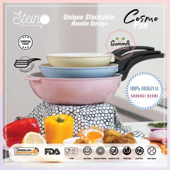 TERMURAH - Cosmo Pan Steincookware Cosmo Pan Stein Pastel Color