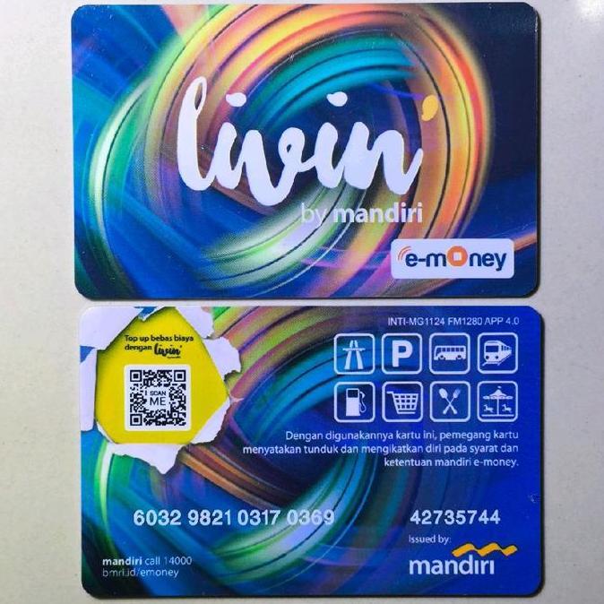 Promo Kartu Emoney Etoll Card Mandiri Livin Limited Edition E-Money E-Toll Cod
