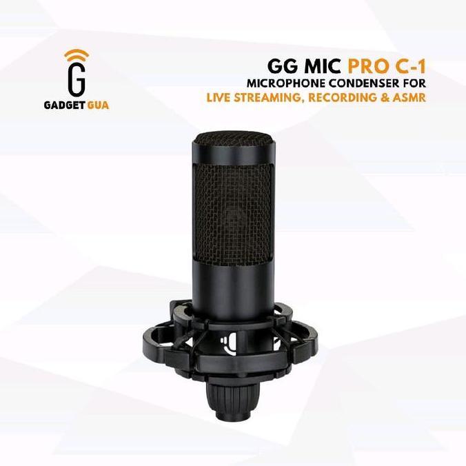 GG MIC PRO C-1 - MICROPHONE CONDENSER FOR LIVE STREAMING, RECORDING & ASMR