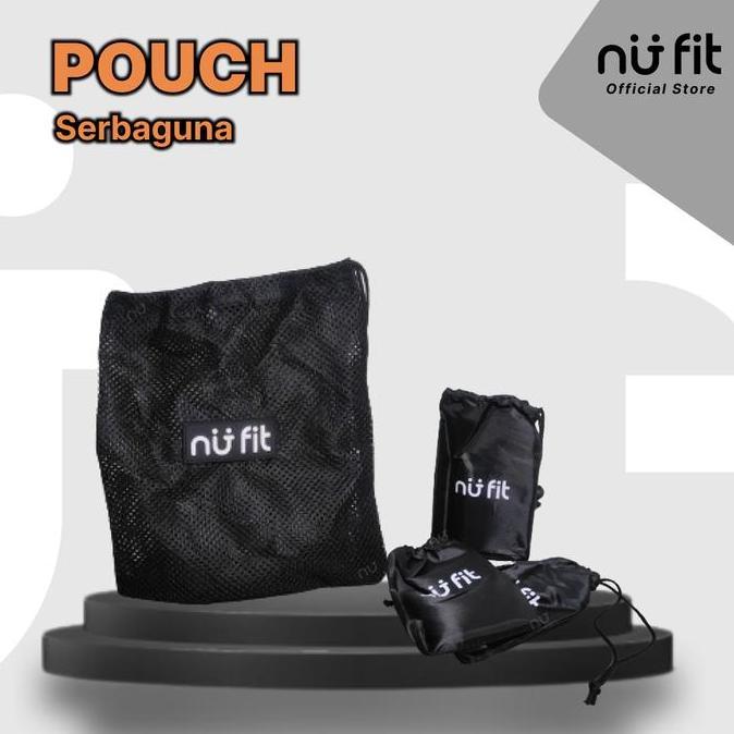 Papipuk- Nu Fit - Travel Pouch Make Up Organizer - Alat Penyimpanan Barang Serbaguna - Tas Serut Pla