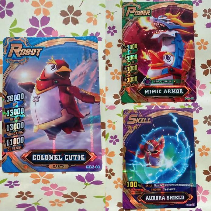 hero of robots bronze COLONEL CUTIE robot - power - skill - set combo
