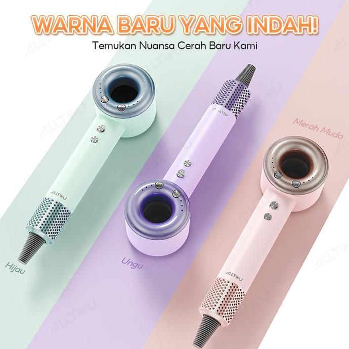 ALLTOU Pengering Rambut 6 Mode Suhu Kontrol Suhu Cerdas NTC