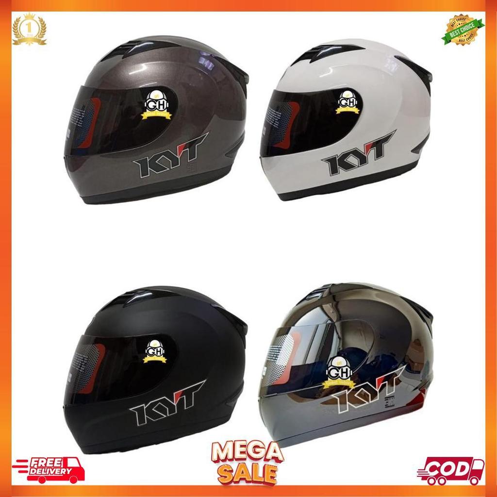 Helm / Kyt / Helm Kyt / Helm Full Face Kyt R10 Black Doft Termurah [H2]