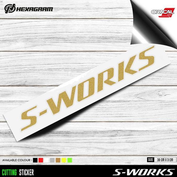 Promo Cutting Sticker Frame Sepeda S-Works Logo Besar | S-Works Cod