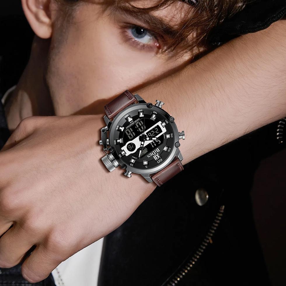 TERLARIS BIDEN JAM TANGAN PRIA 0164 ANTI AIR SPORT MILITER ANALOG DIGITAL LUMINOUS DISPLAY