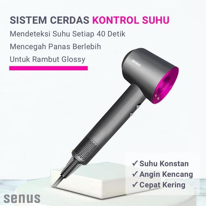 Senus Leafless  Supersonic HairDryer PENGERING RAMBUT Salon Haircare hair dryer daya tinggi Kering