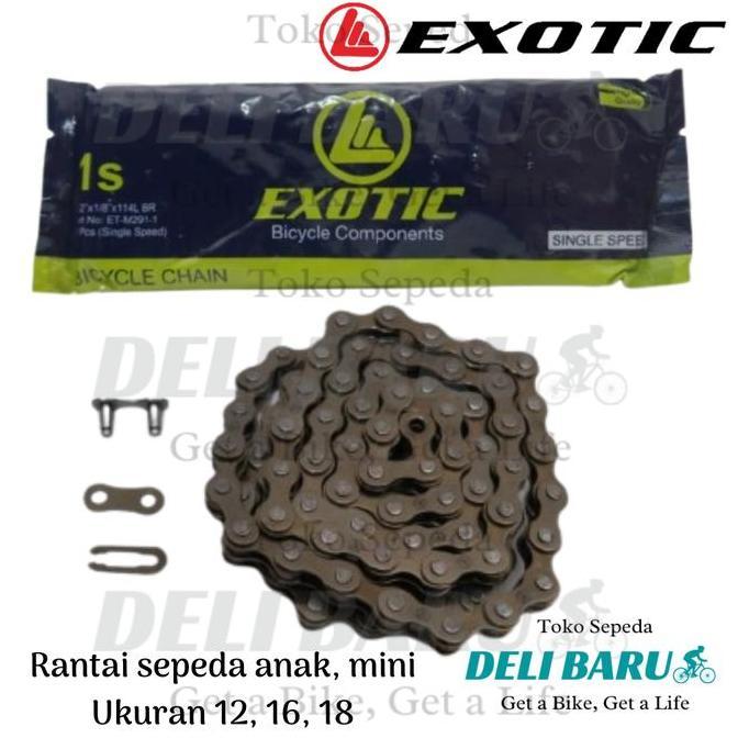 Promo Exotic Rantai Single Speed Sepeda Anak Ukuran 12 16 18 Cod