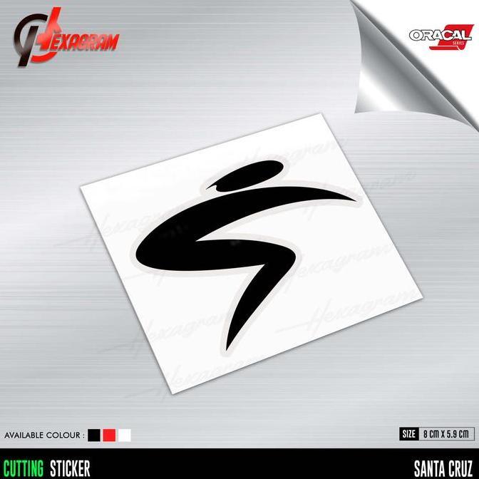 Promo Cutting Sticker Sepeda Santa Cruz Logo | Stiker Logo Sepeda Santa Cruz Cod