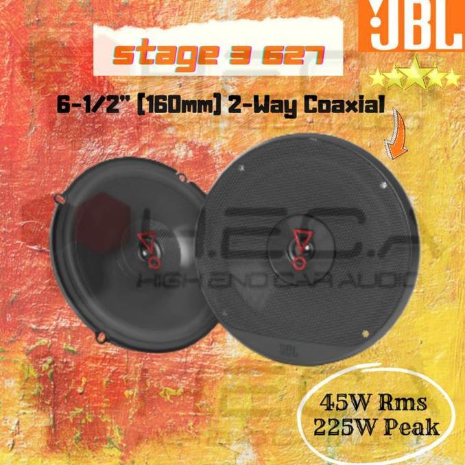 JBL Stage3 627 Speaker Coaxial 6,5" inch 2-Way Stage 3 Pintu Mobil