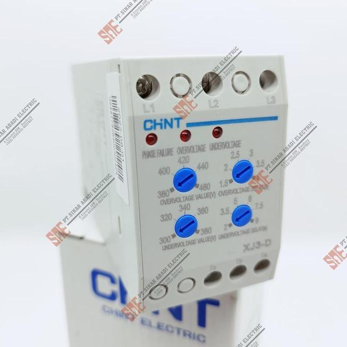 Ready stock Phase Relay Control Chint XJ3-D Phase Failure Relay