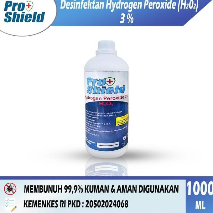 Ready PROSHIELD | DESINFEKTAN HIDROGEN PERIOXIDE 3% (H2O2) - 1000ML / 1L