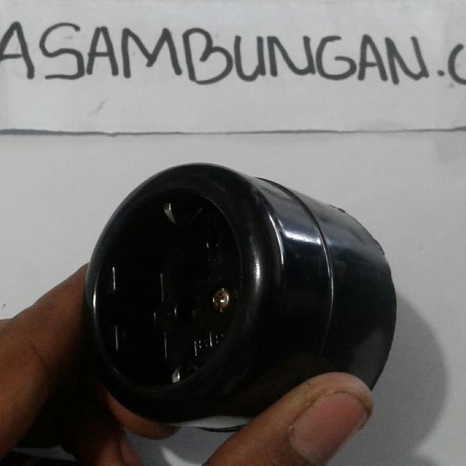 Ready stock stop kontak OB Broco hitam 6130 stop kontak tempel hitam broco