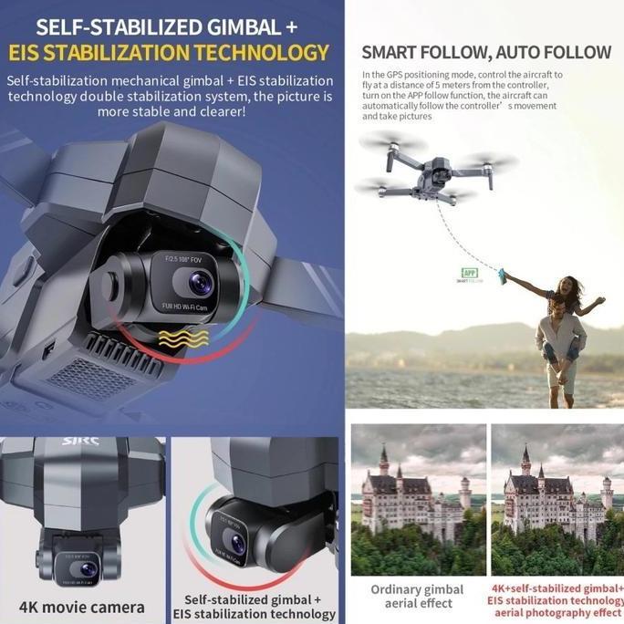 Drone SJRC F11S 4K PRO+ 6KM Version 4K Camera 2-Axis Gimbal Drone GPS ORIGINAL