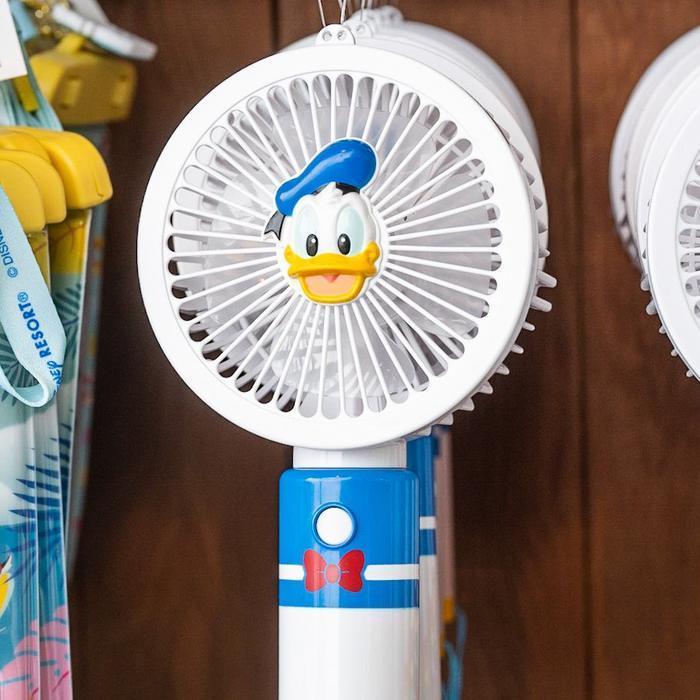 Colorfull handy portable fan kipas donald duck autentic tokyo disney resort
