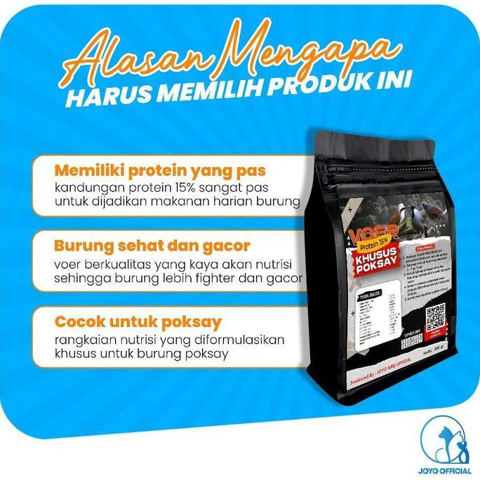 Voer Burung Poksay | Voer Harian | Voer Nutrisi Komplit | Joyo Voer Khusus Poksay Allshop