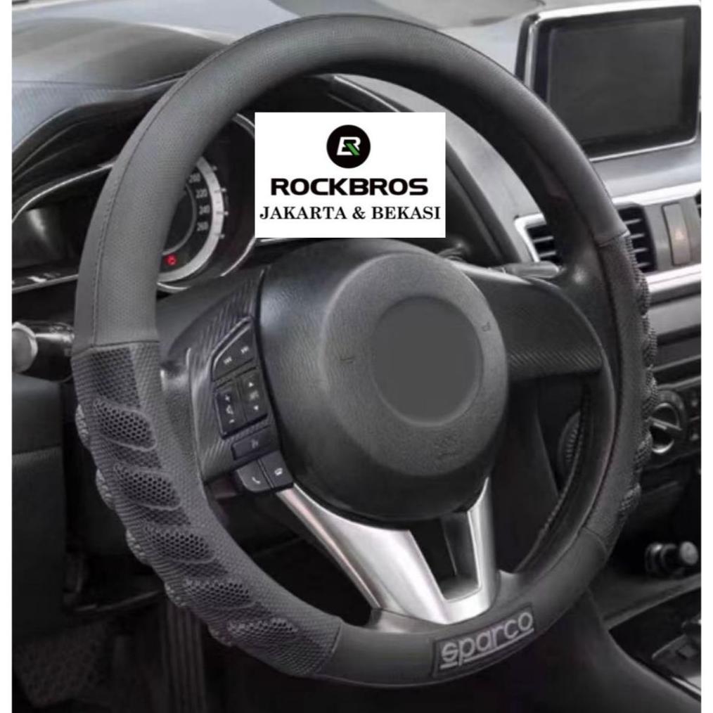 Sarung Stir Mobil Cover Steer Car Sparco SPS101 Original Premium Italy Universal Setir Asli Kulit