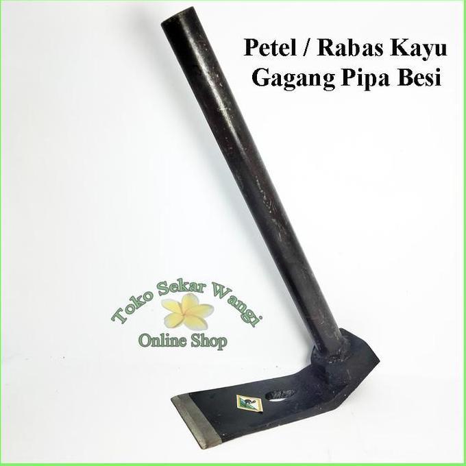 (PE) Petel Baja Gagang Besi Petel Rimbas Cangkul Tukang Kayu Pethel Perimbas Kayu Cangkul Mini