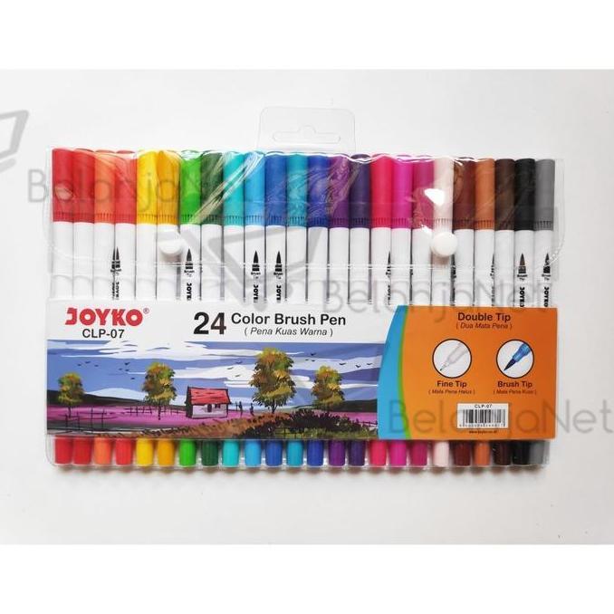 PARDIONSSTORE - COLOR BRUSH PEN JOYKO 24 WARNA ( KUAS PEN 24 COLOR) CLP-7
