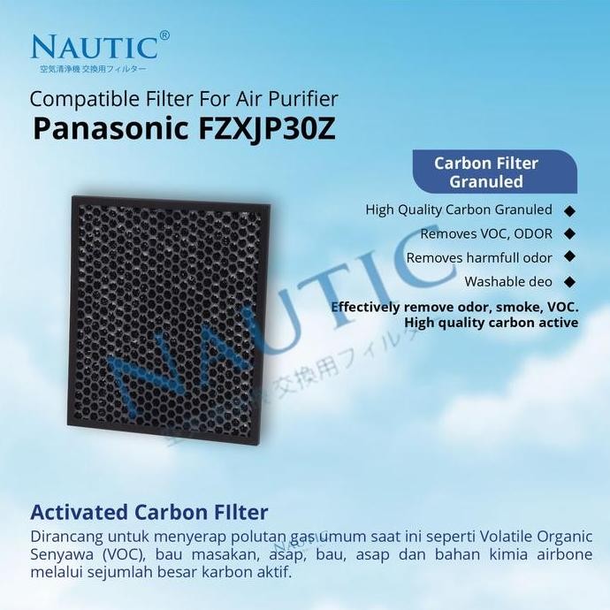 Hepa Filter Panasonic Zxjp30 Zxjd30 F Pxj30A + Carbon Filter