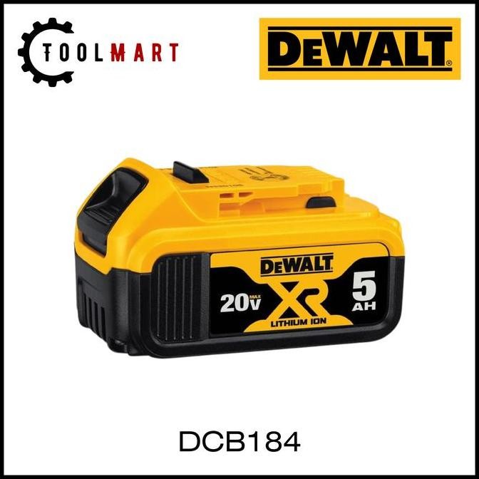 Promo Battery / Baterai 20V 5Ah For Cordless DeWalt DCB184 DCB 184 COD