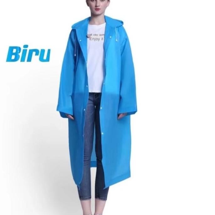 Promo Jas Hujan Transparan Bahan Tebal / Jas Hujan Dewasa Transparan Cod