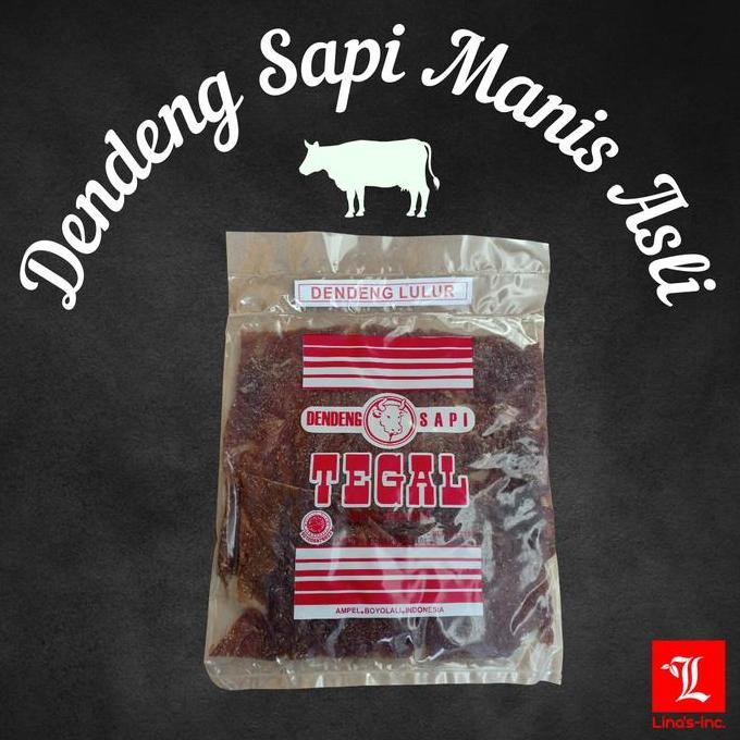 Dendeng Lulur Sapi Asli Manis Cap Tegal - 100% Halal - Mutu Terjam Makanan Kering Food