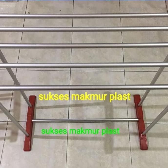 Promo Rak Handuk Lucky Aluminium Jemuran Gantungan Baju Celana Kapstok Cod