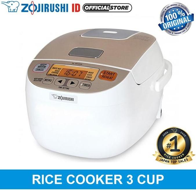 Promo RICE COOKER 0.5 Liter ZOJIRUSHI NL-BGQ05 WHITE GOLD Panci Super Tebal COD