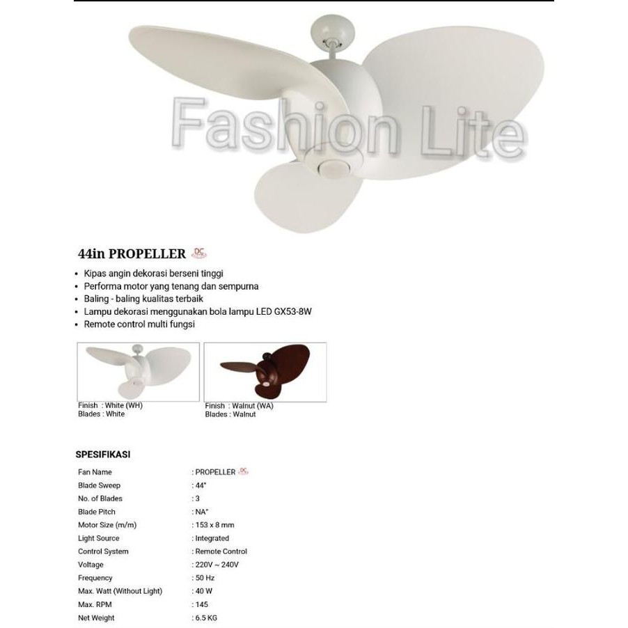 KIPAS ANGIN EDMA PROPELLER 44" / KIPAS EDMA ORI / KIPAS ANGIN EDMA Murah