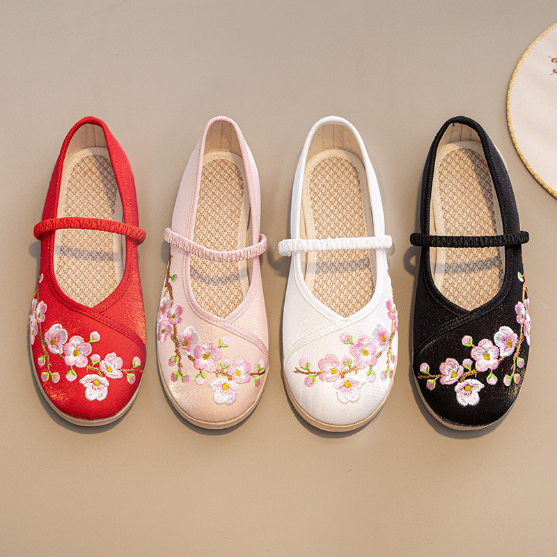 [Tayunji]Sepatu Hanfu kuno untuk wanita gaya Cina dengan cheongsam kuno