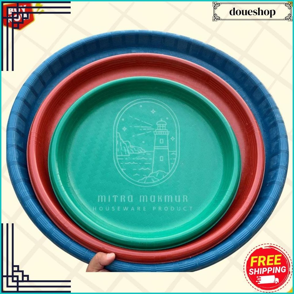 Tampah Bulat Plastik Wadah Nasi Kebuli Wadah Tumpeng Hajatan Original Produk