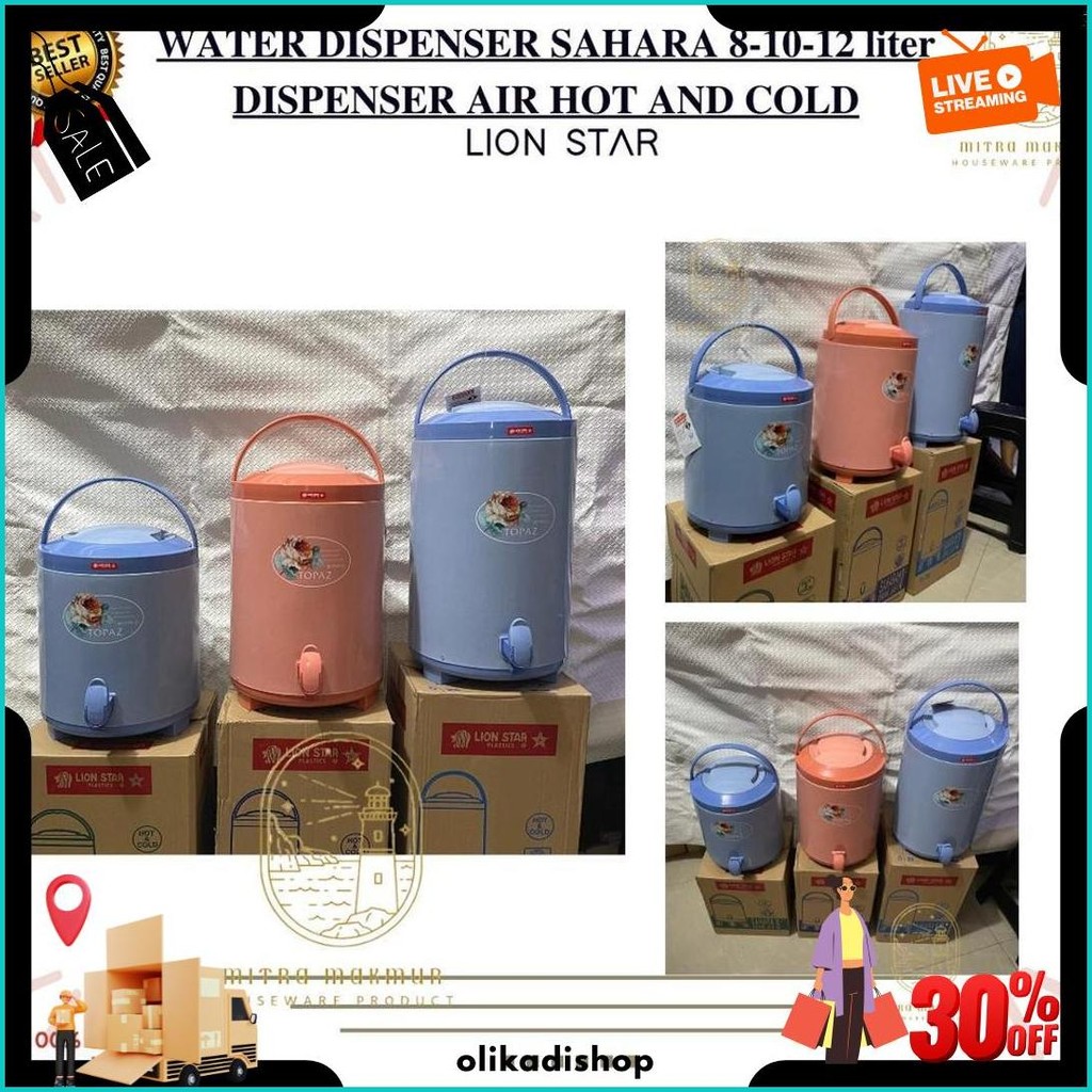 [Termurah]  Dispenser Air Sahara Hot And Cold / Dispenser Air / Sahara Water Pot Lion Star Termurah 