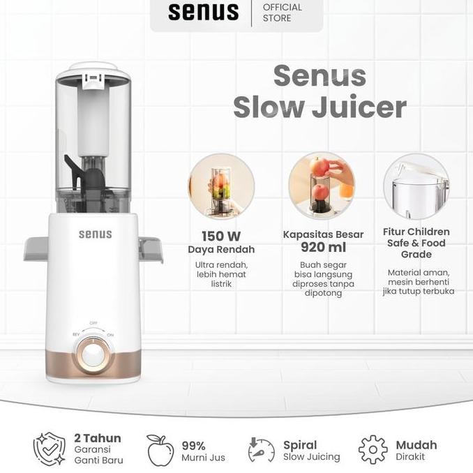 Promo Senus Slow Juicer pengekstrak buah tanpa ampas COD