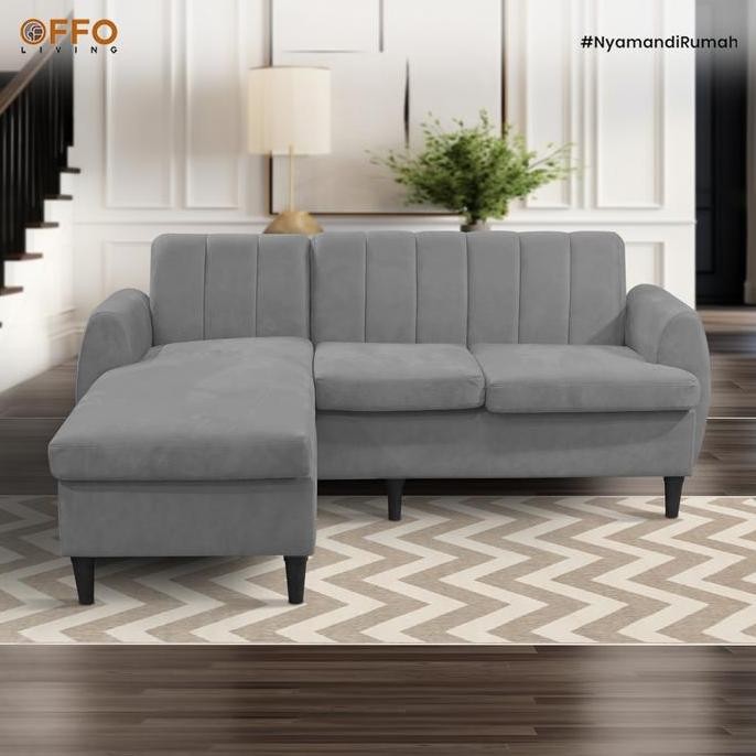 BECQUEREL- Offo Living Sofa L Seater - Sofa Scarlet