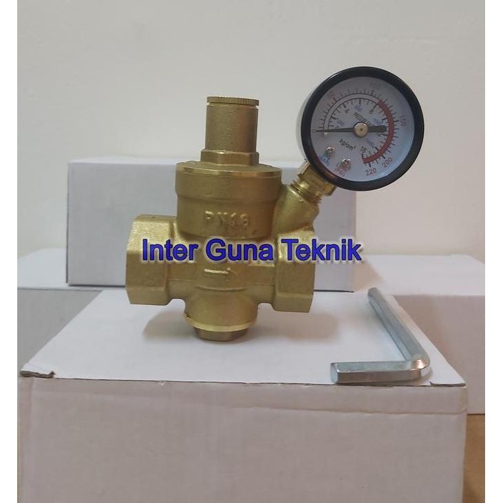 CAVERLY- Pressure Reducing Valve PRV 1 1/4" inch Brass Kuningan PN-16