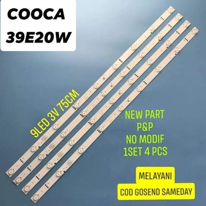 Lampu led bl backlight tv coocaa coccaa 39 39e20w 9led 9k 3v